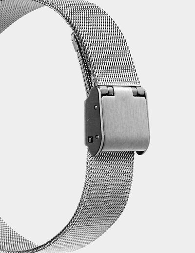 Montre couleur argent femme