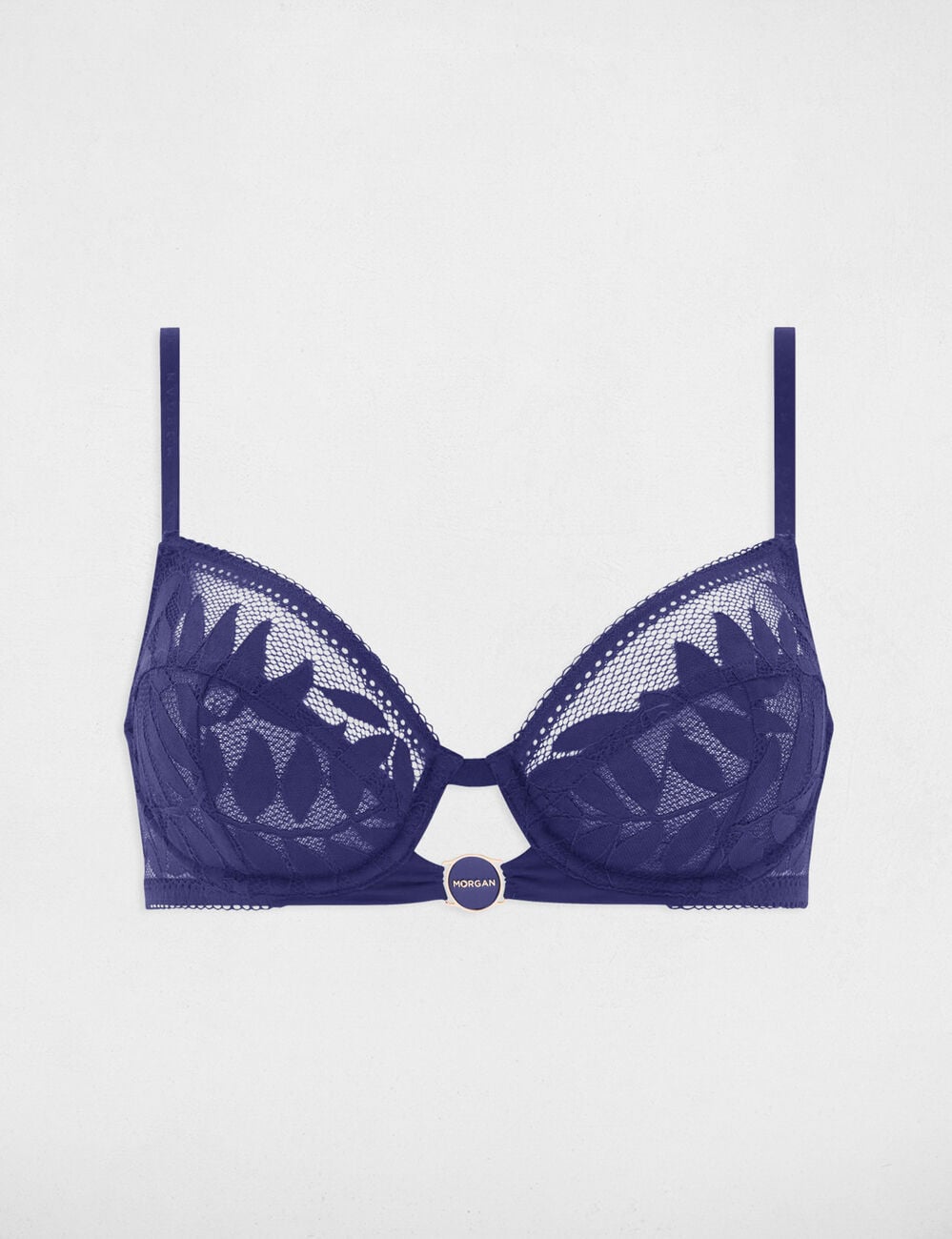Soutien-gorge &agrave; armatures bleu marine femme