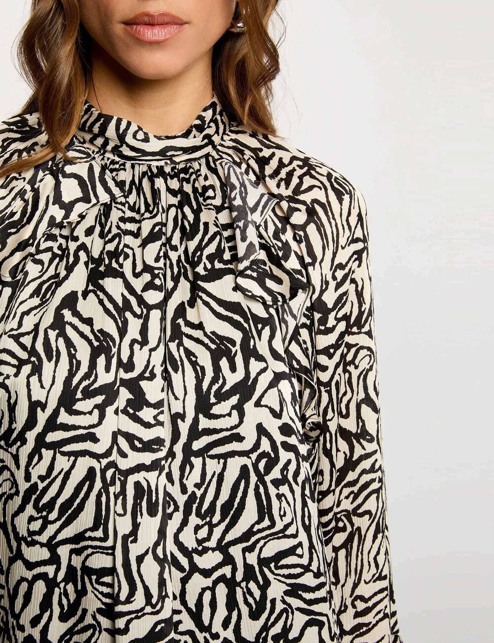 Robe courte pliss&eacute;e multicolore femme