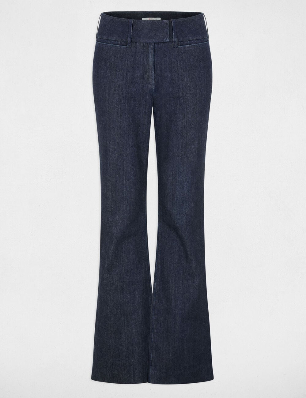 Jean bootcut ceinture bleu femme