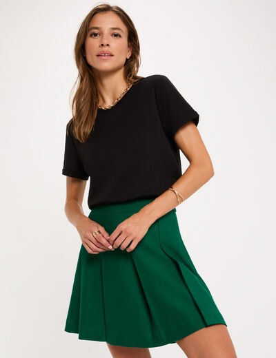 T-shirt manches courtes noir femme