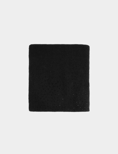 &Eacute;charpe avec strass noir femme