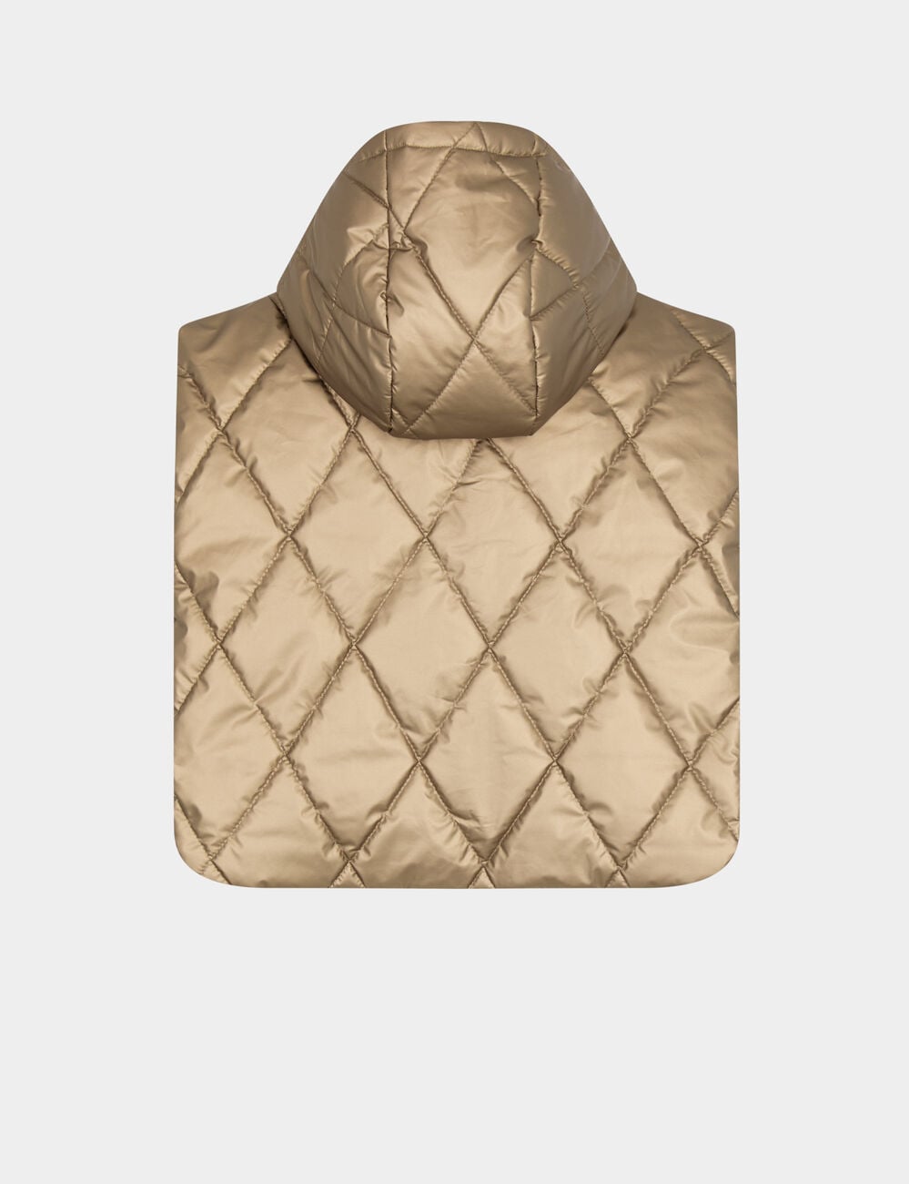 Poncho col matelass&eacute; couleur cuivre femme