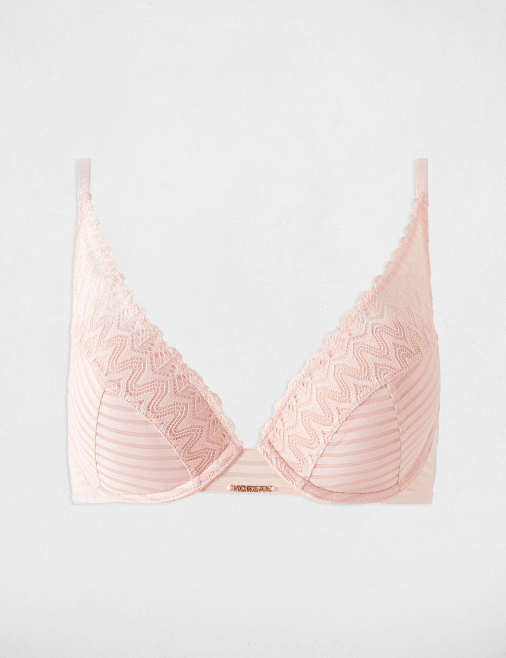 Soutien-gorge &agrave; coques rose pale femme