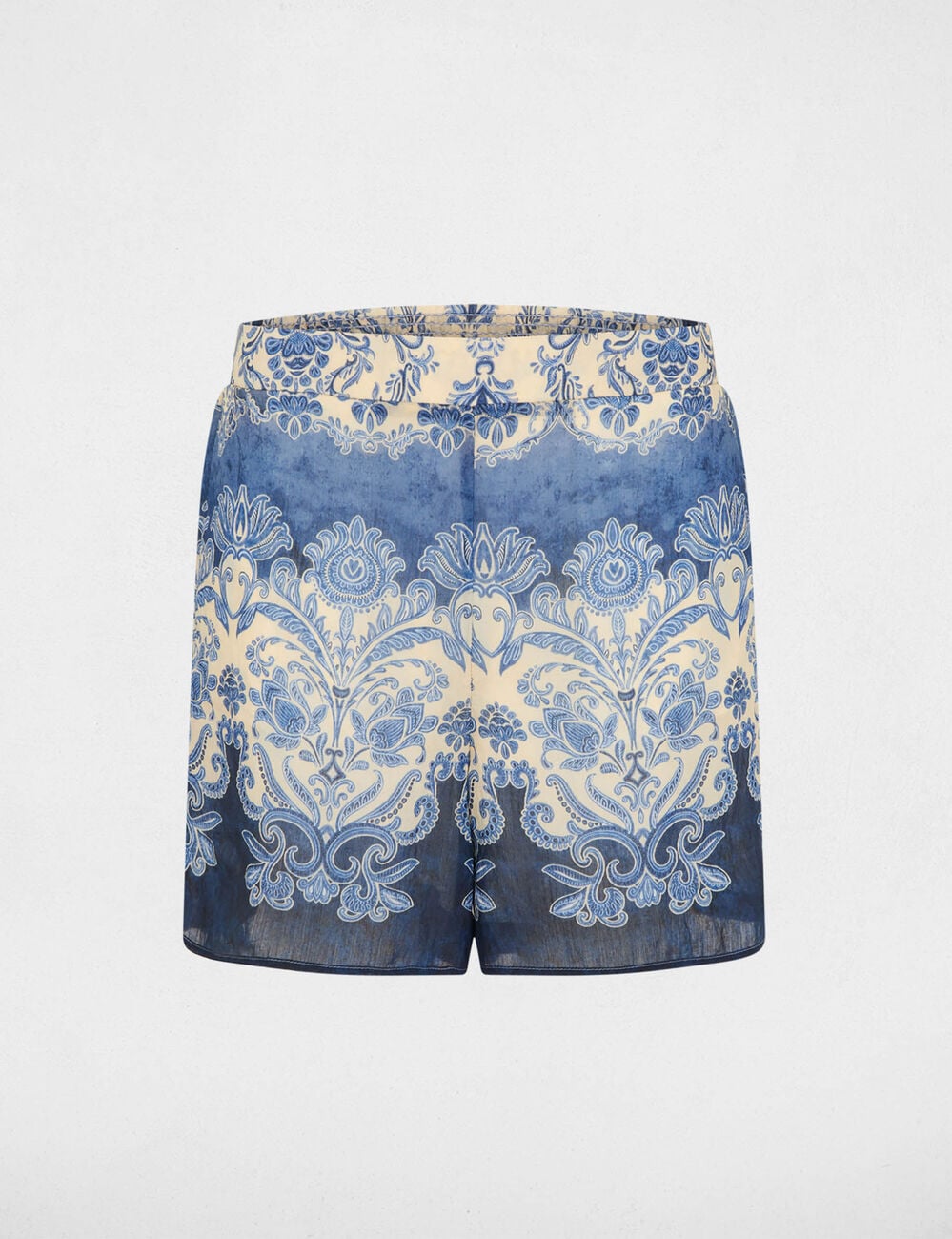 Short fluide imprim&eacute; multicolore femme
