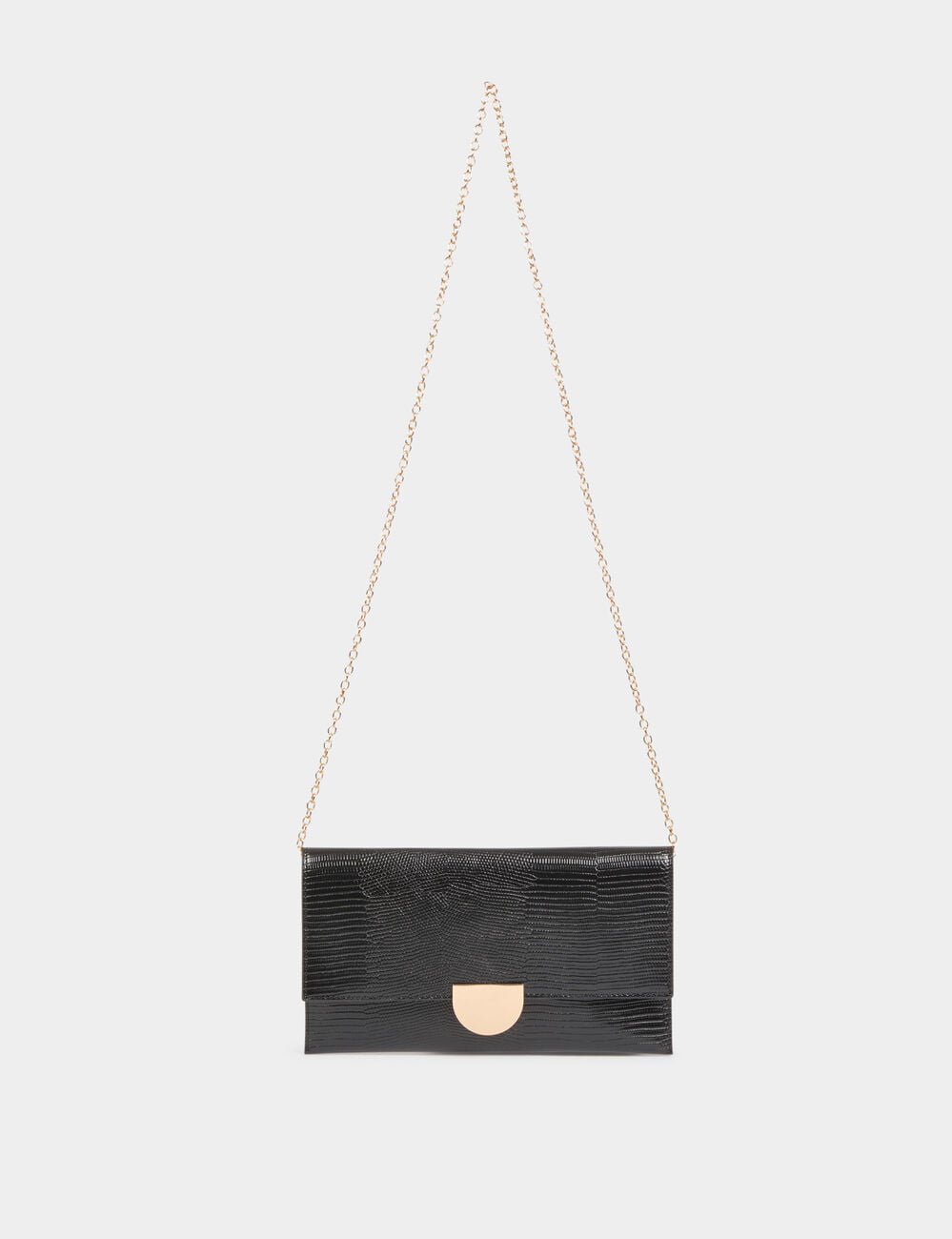 Pochette similicuir noir femme