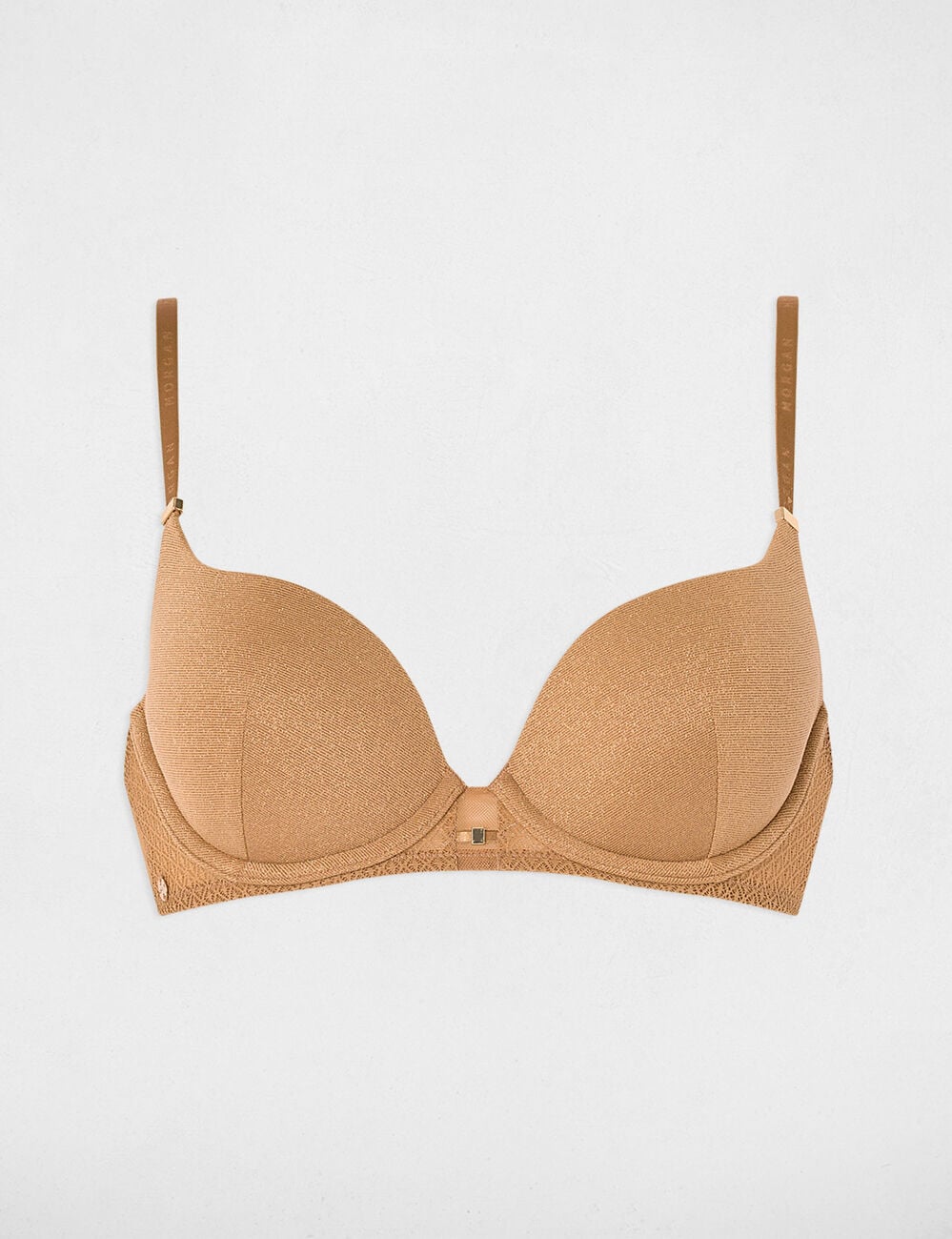 Soutien-gorge avec coques jaune or femme