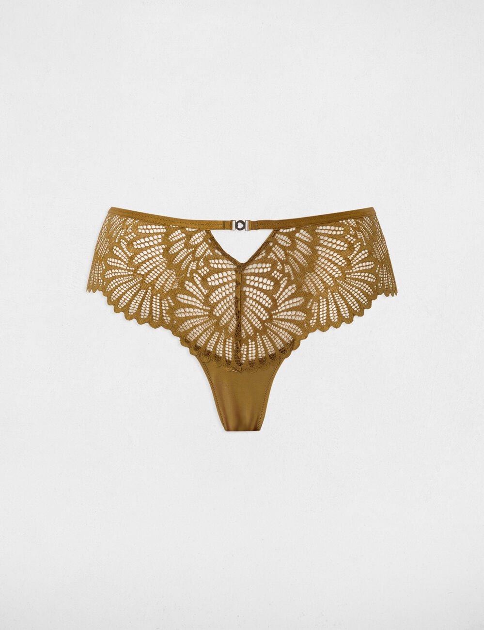 Shorty dentelle bronze femme