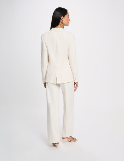 Veste blazer creme femme