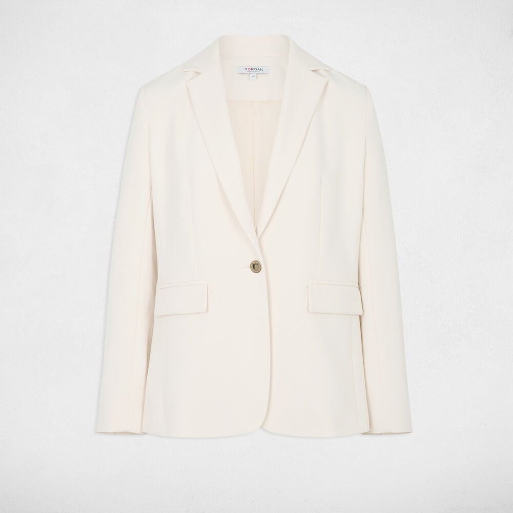 Veste blazer creme femme