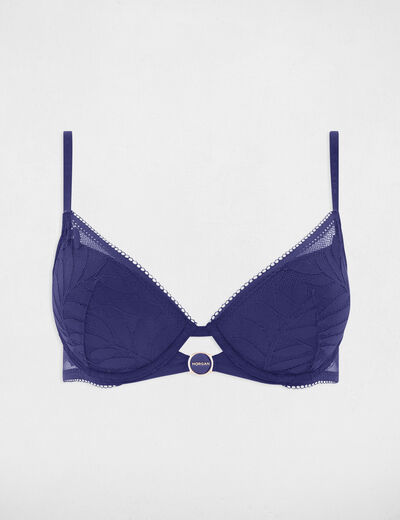 Soutien-gorge &agrave; coques bleu marine femme