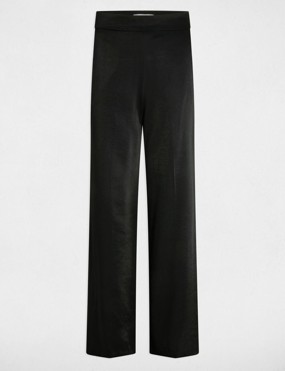 Pantalon large fluide noir femme
