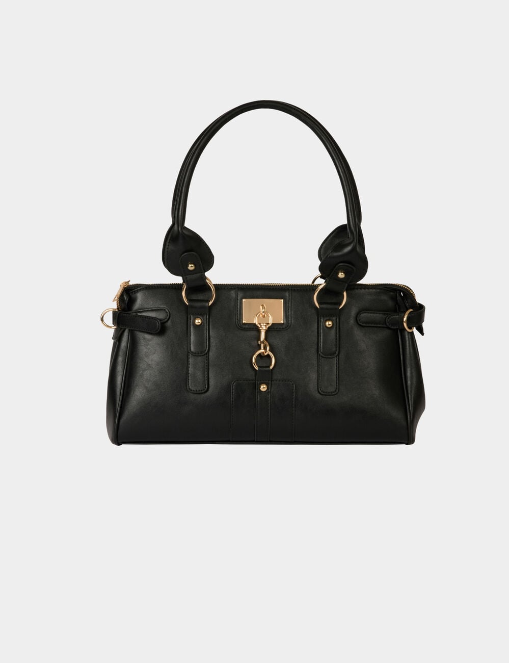 Sac similicuir port&eacute; &eacute;paule noir femme