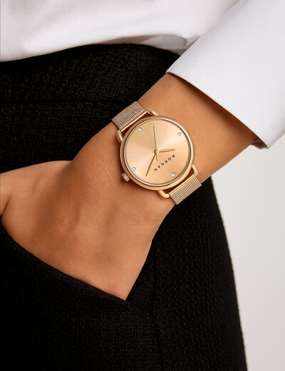 Montre rose femme