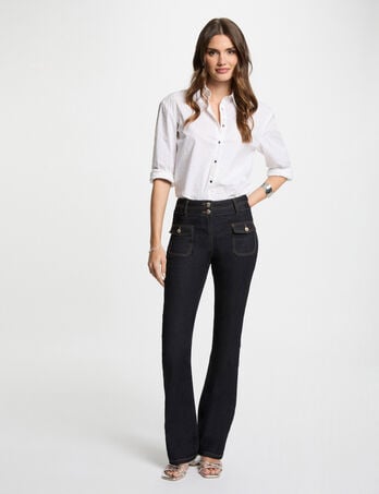 Jeans bootcut bleu femme