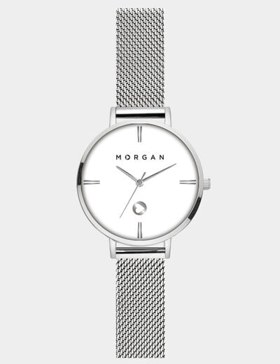 Montre couleur argent femme