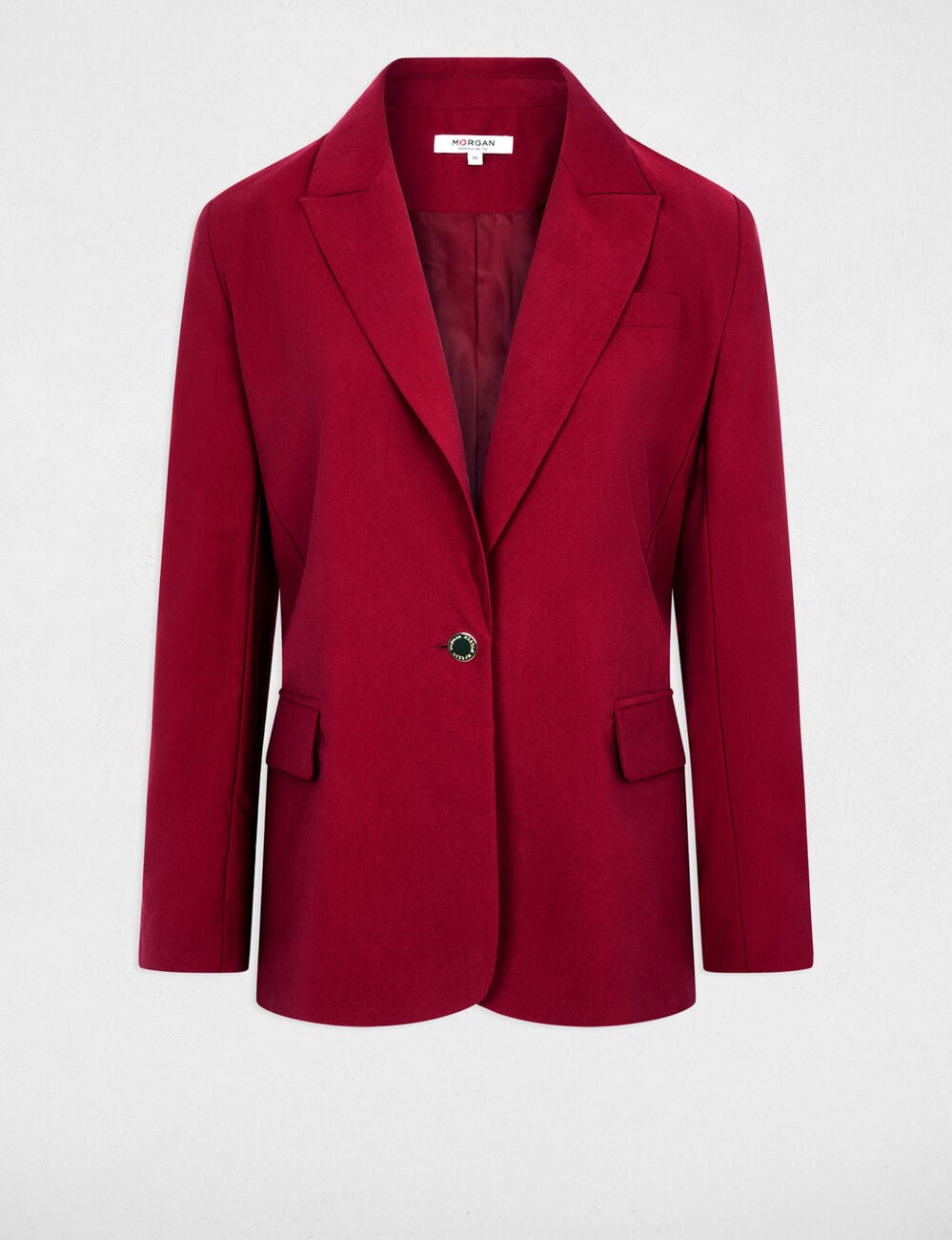 Veste blazer bordeaux femme
