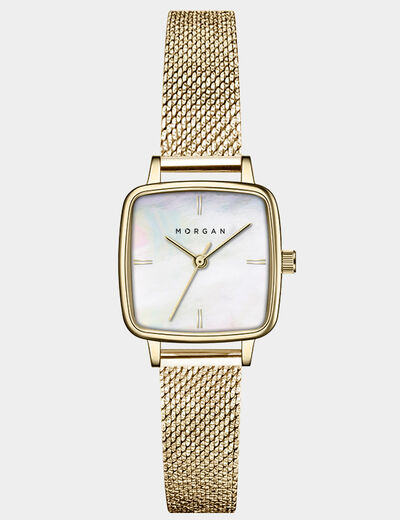 Montre jaune or femme