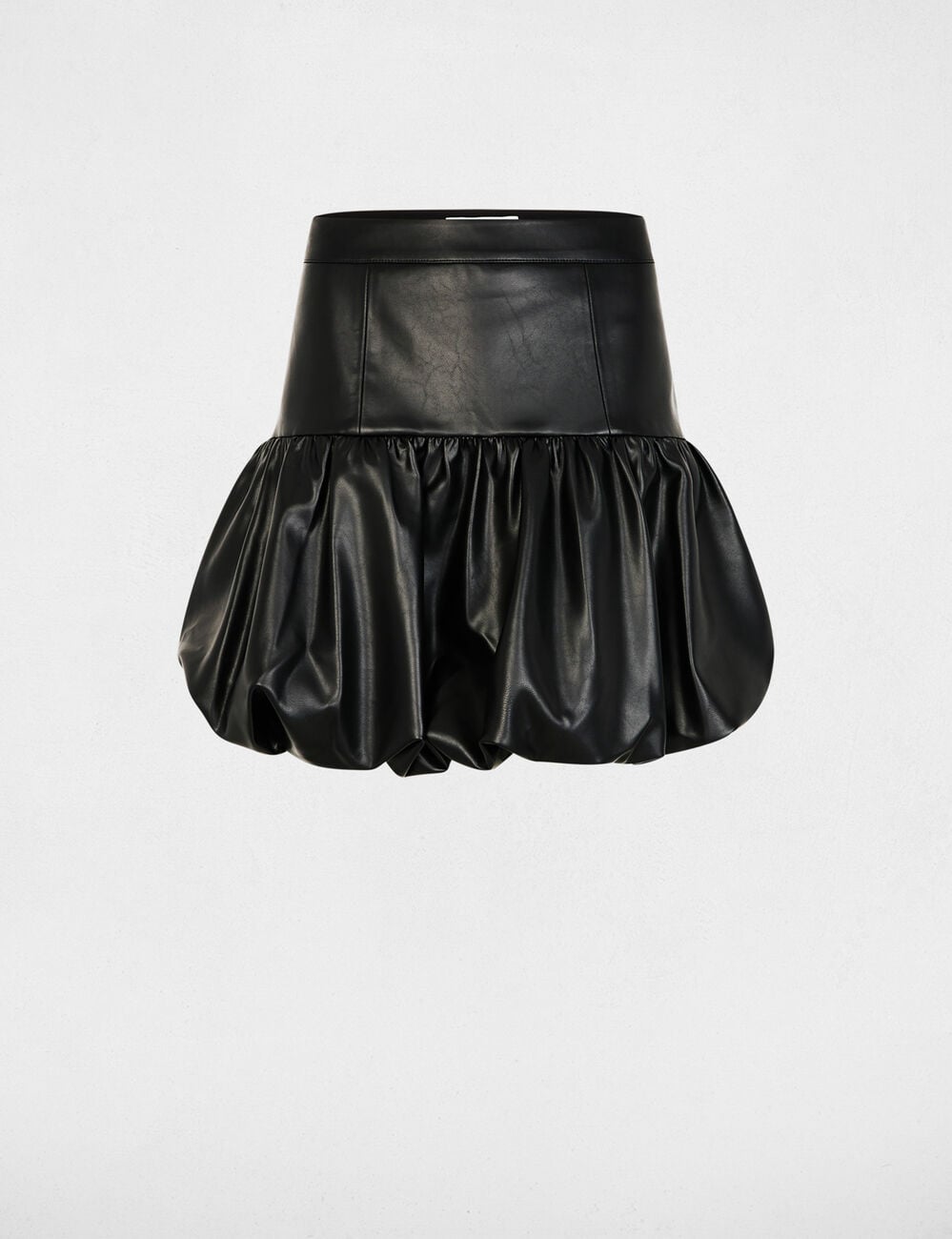 Jupe courte ajust&eacute;e noir femme