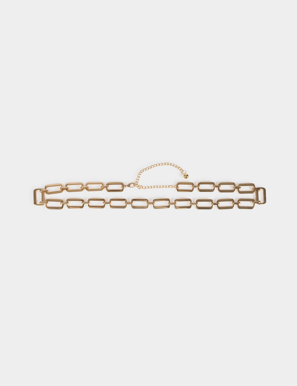 Ceinture cha&icirc;ne jaune or femme