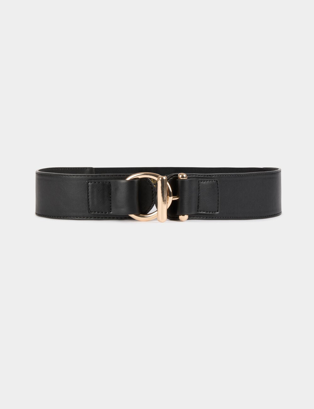 Ceinture &eacute;lastiqu&eacute;e noir femme