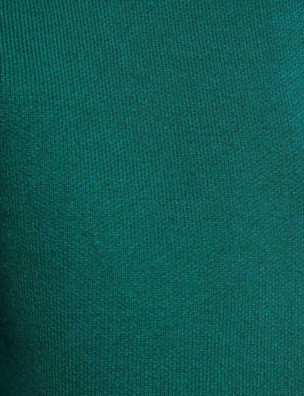 Pull col teddy vert femme