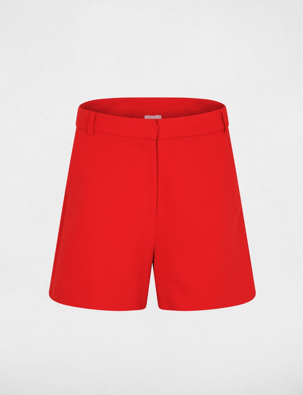 Short taille haute rouge vif femme
