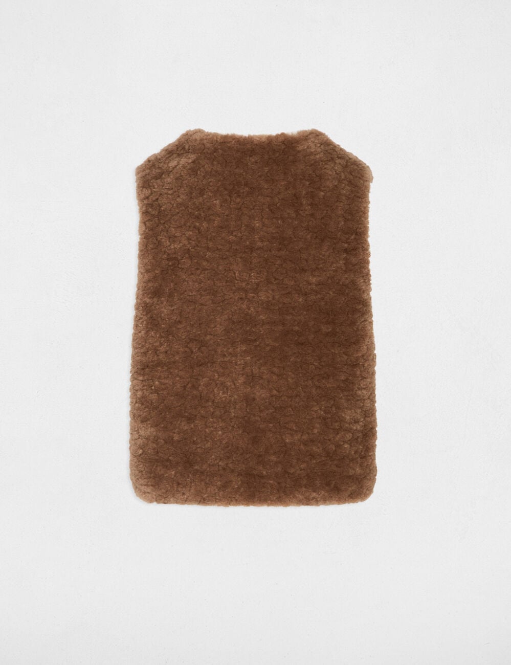 Gilet fausse fourrure marron femme