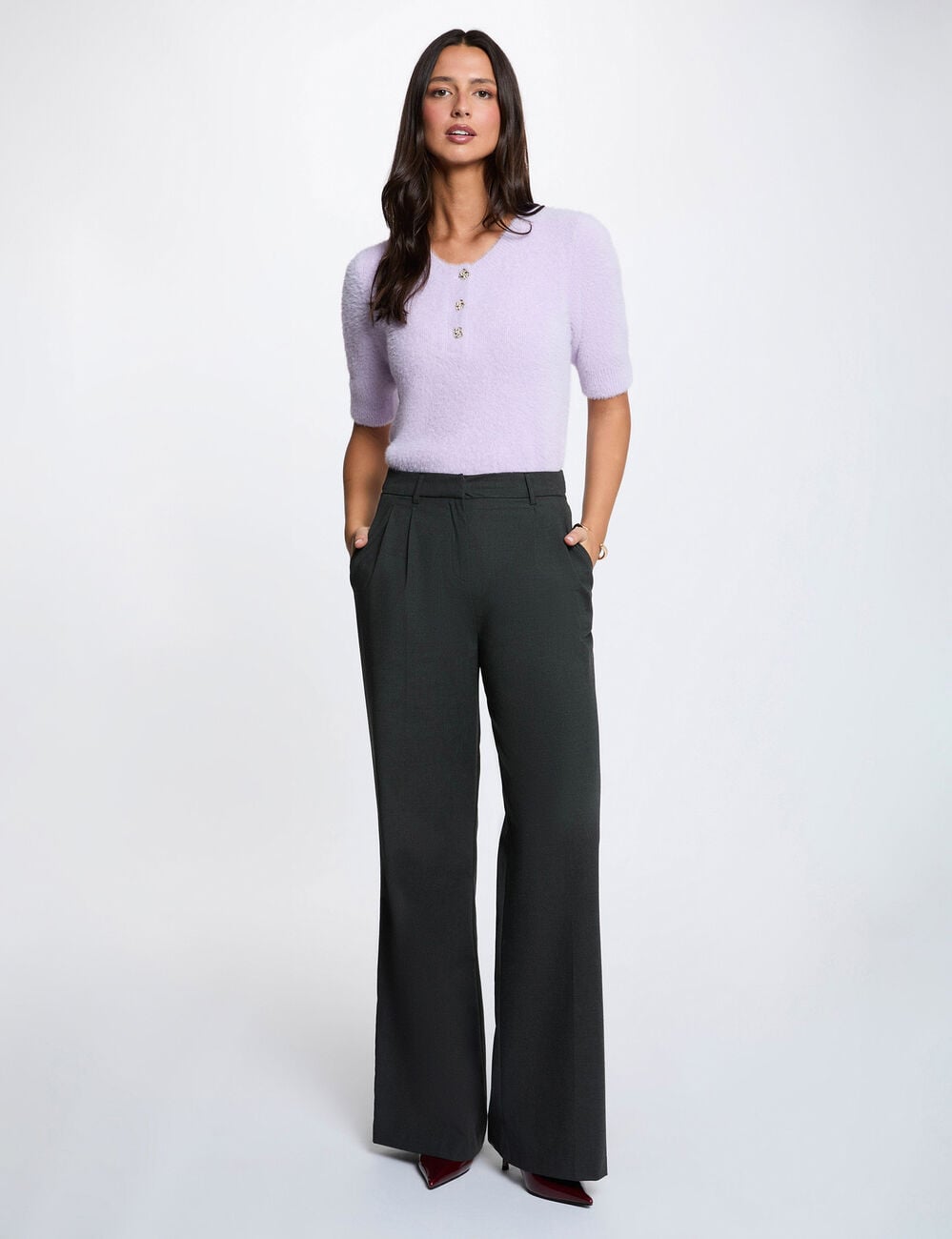 Pull manches courtes parme femme