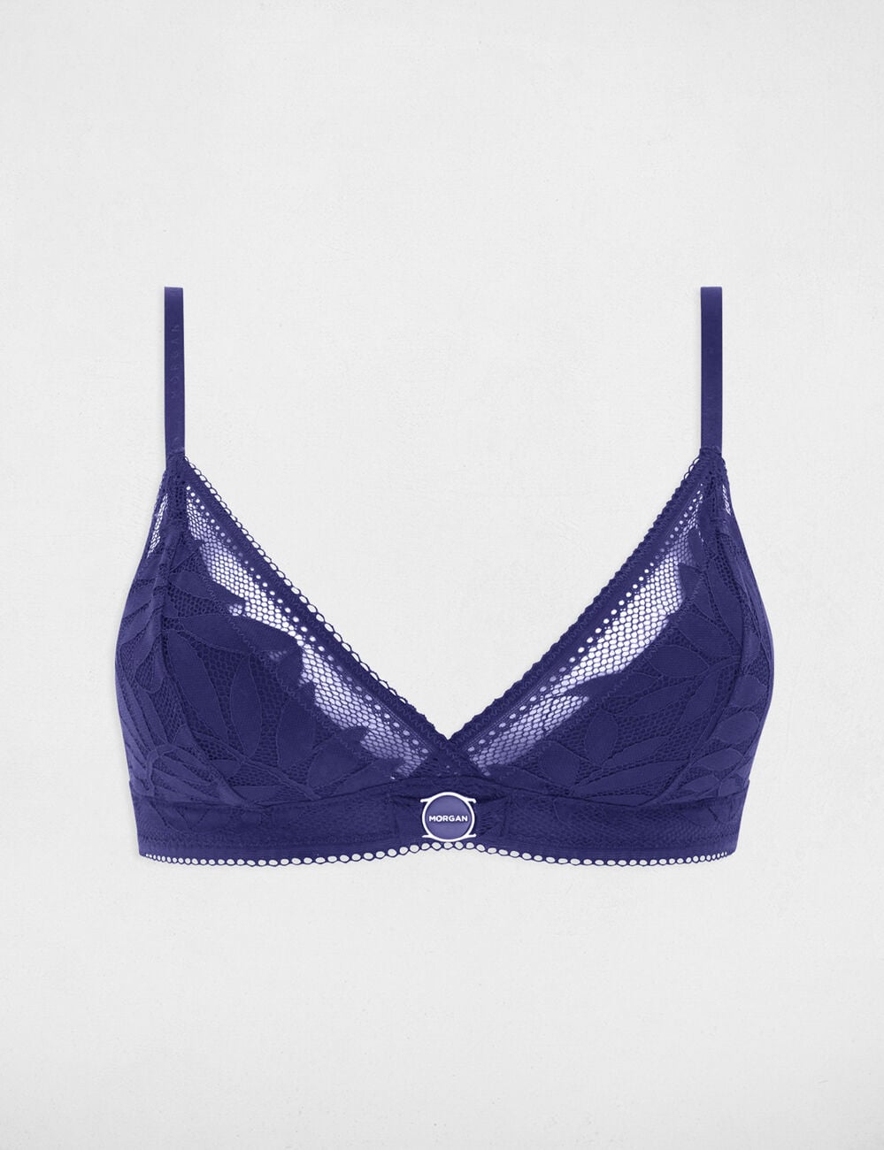 Soutien-gorge souple bleu marine femme