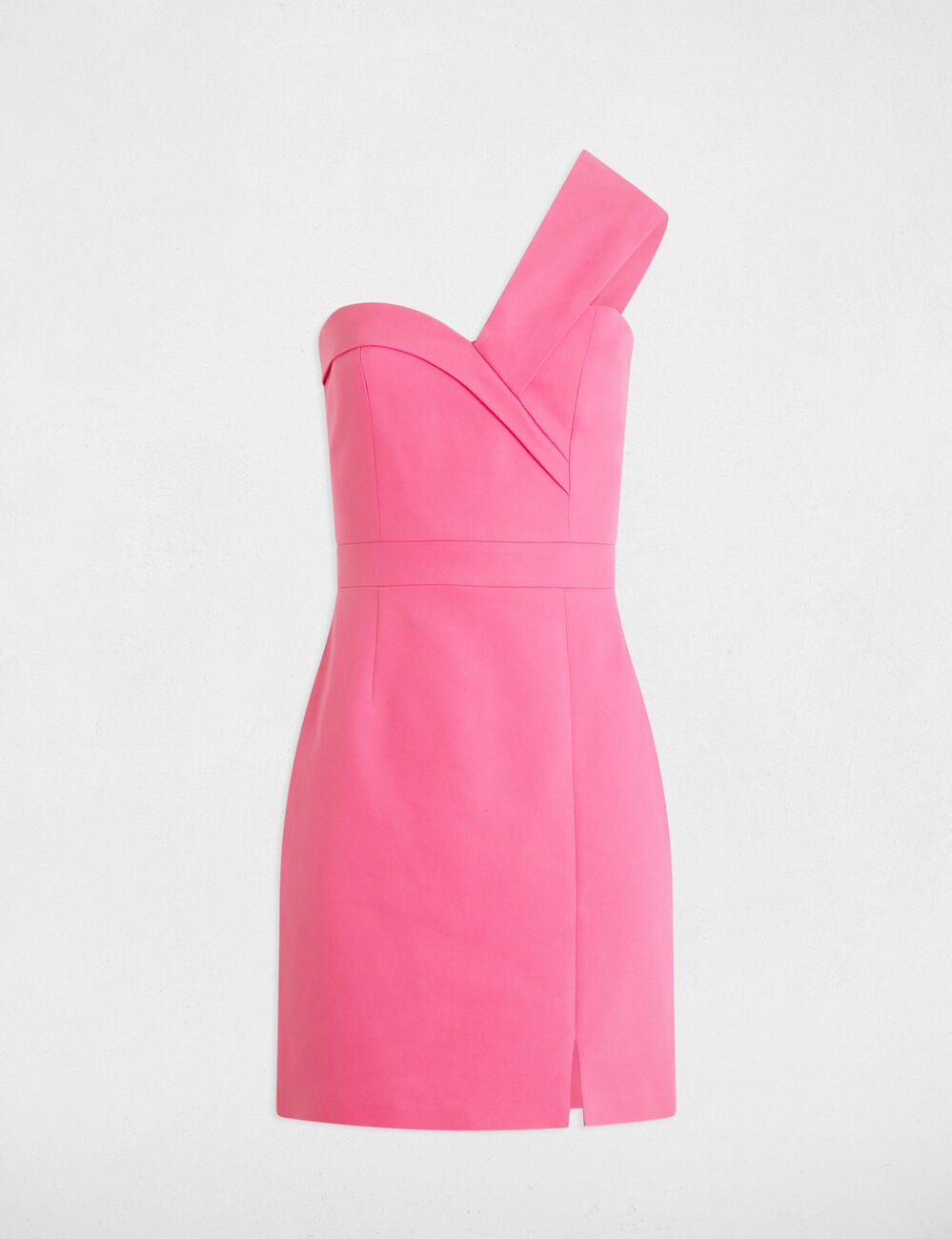 Robe courte ajust&eacute;e rose femme