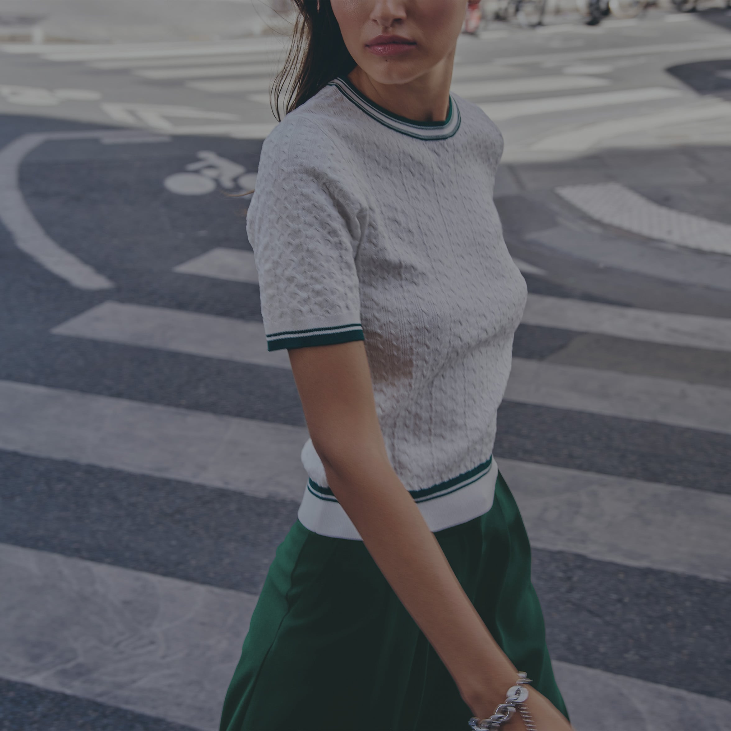 Hauts avec pantalon cigarette femme