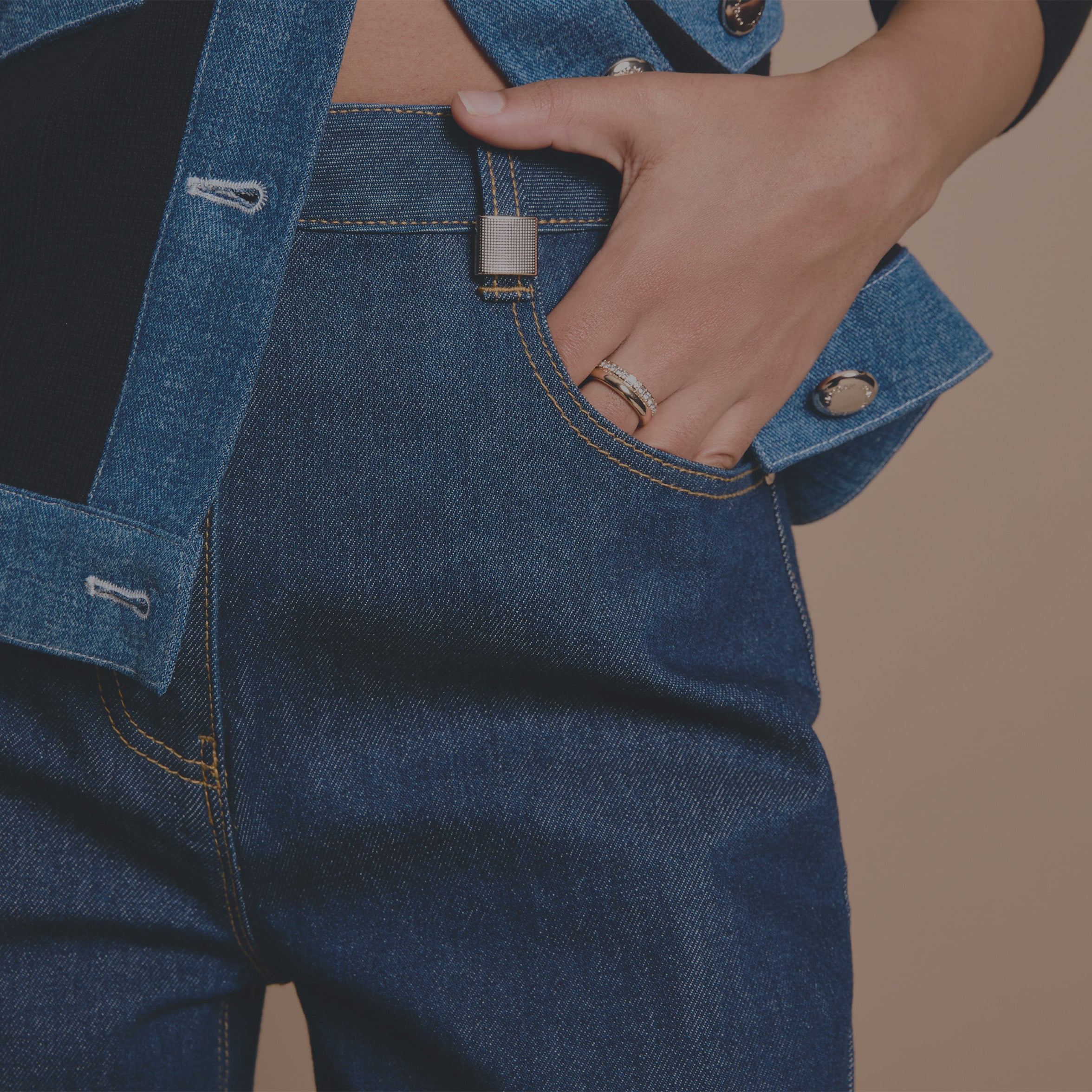 pantalon taille haute femme