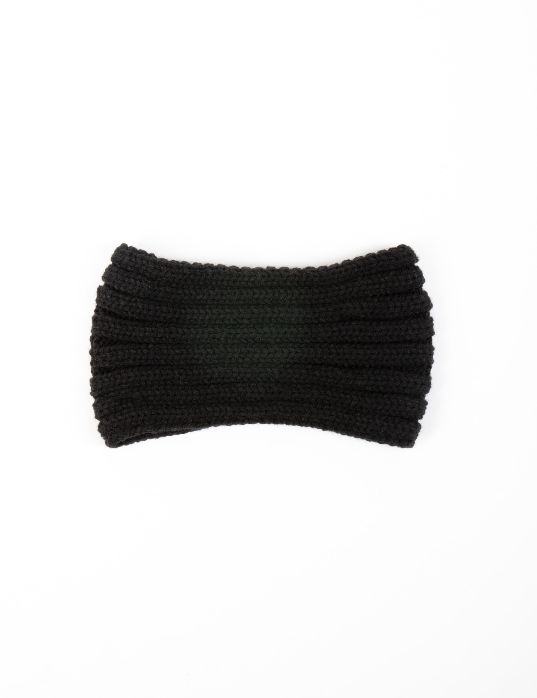 Bandeau avec d&eacute;tail en perles noir femme
