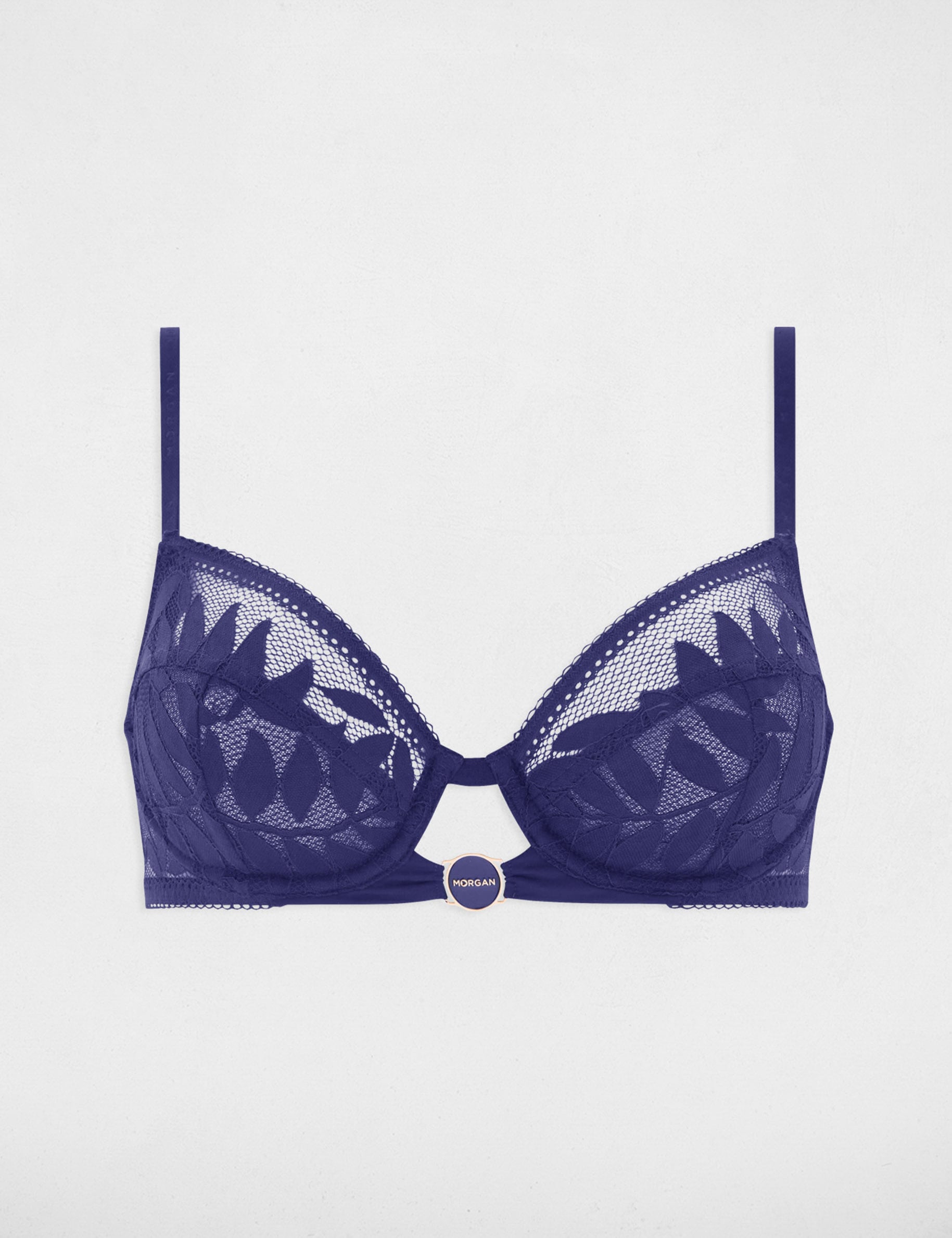 Soutien-gorge &agrave; armatures bleu marine femme