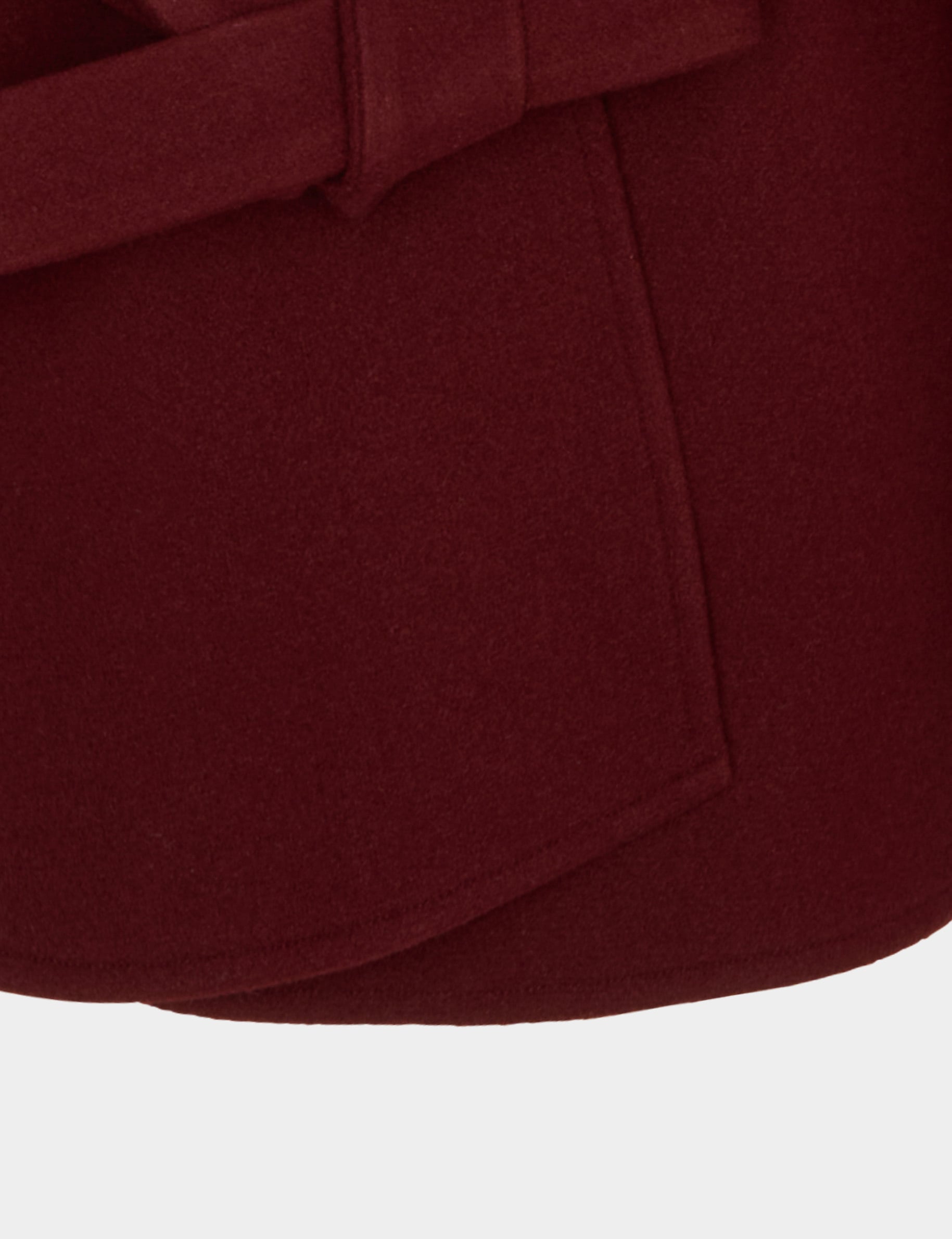 Cape ceintur&eacute;e bordeaux femme