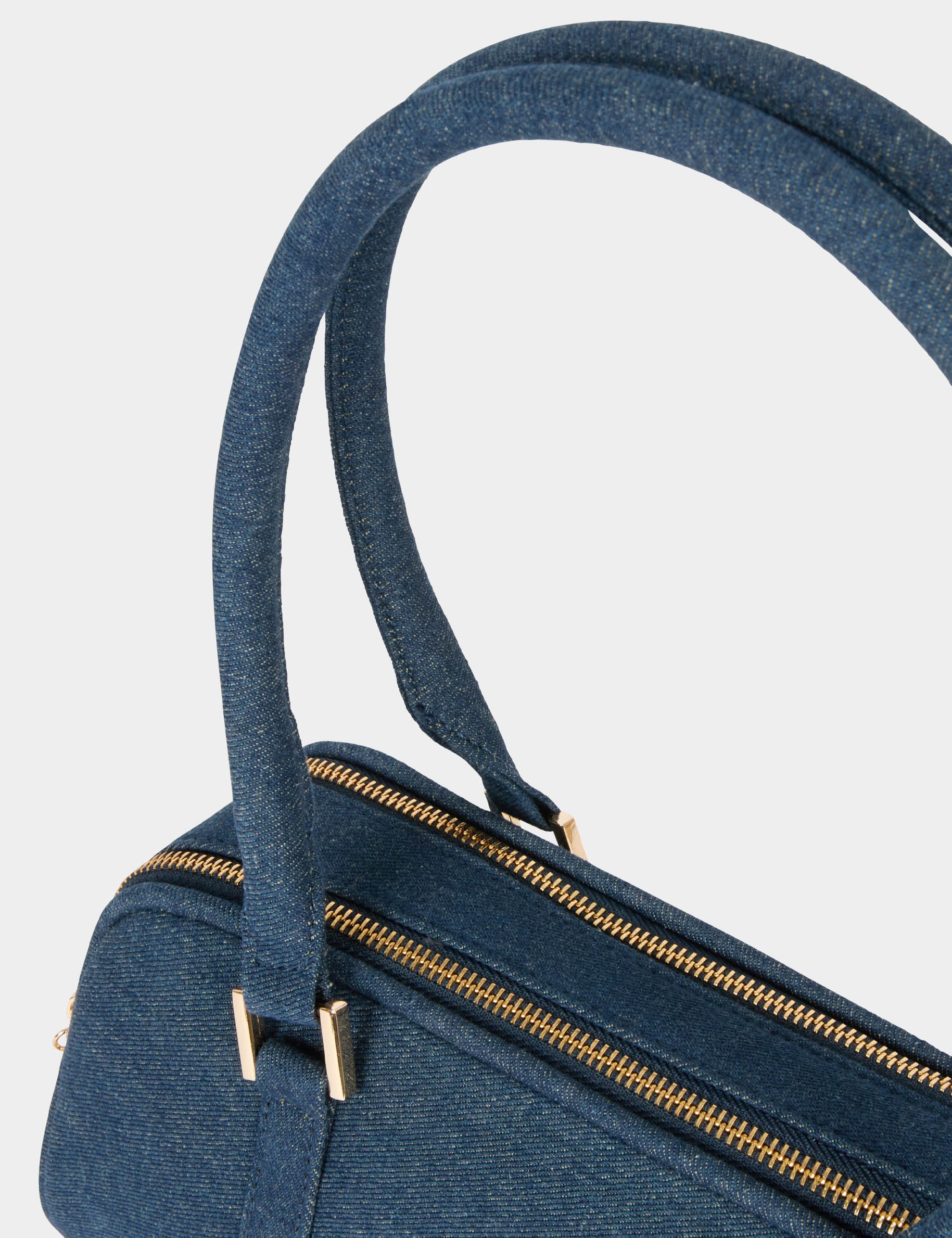 Sac baguette en jean denim stone femme