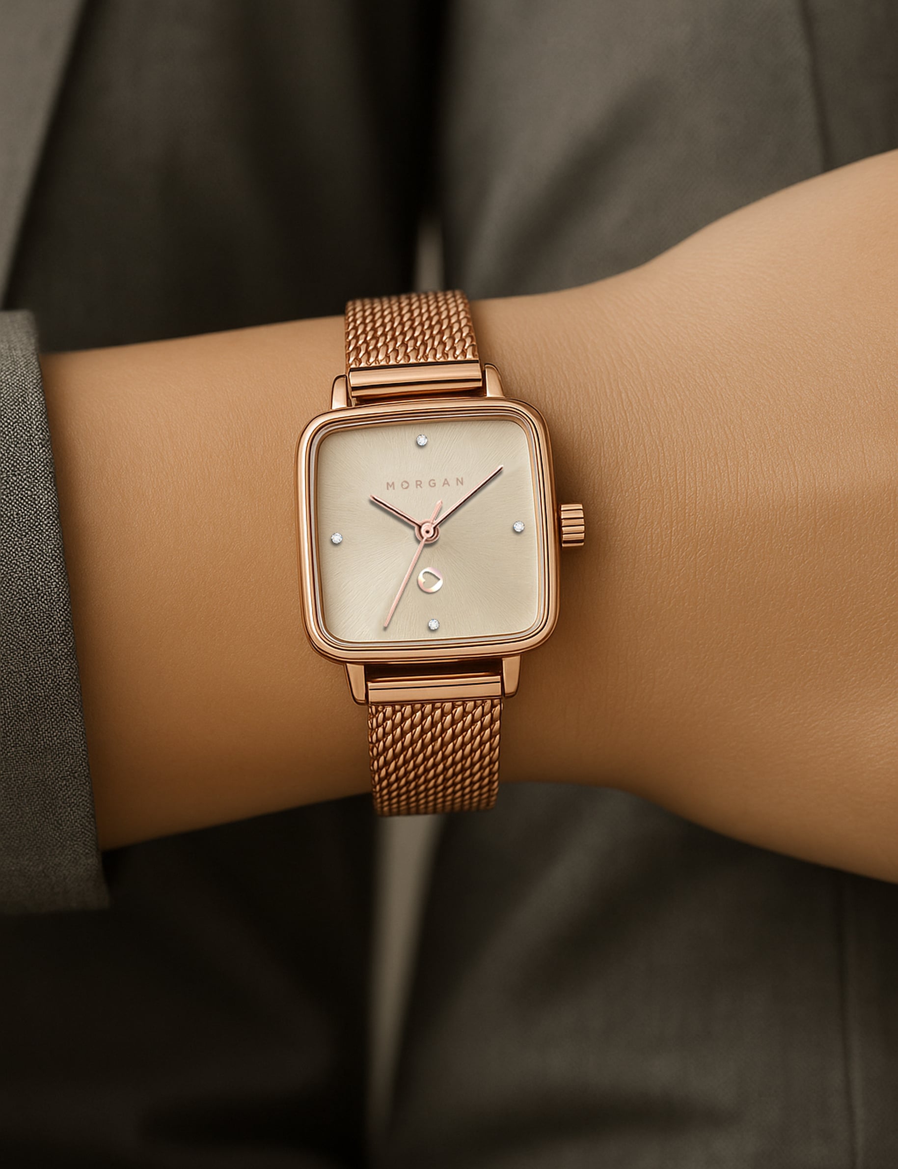 Montre rose femme