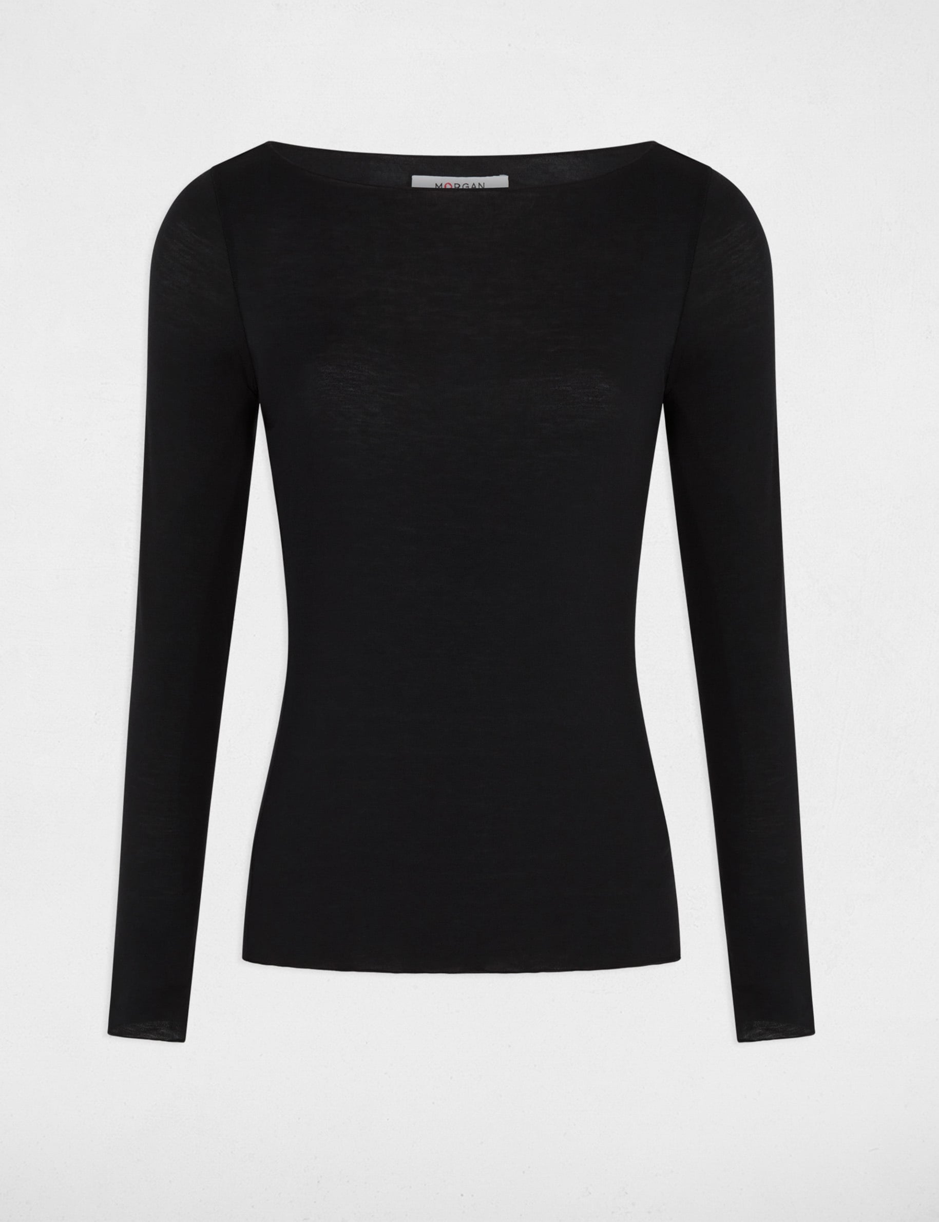 T-shirt manches longues noir femme