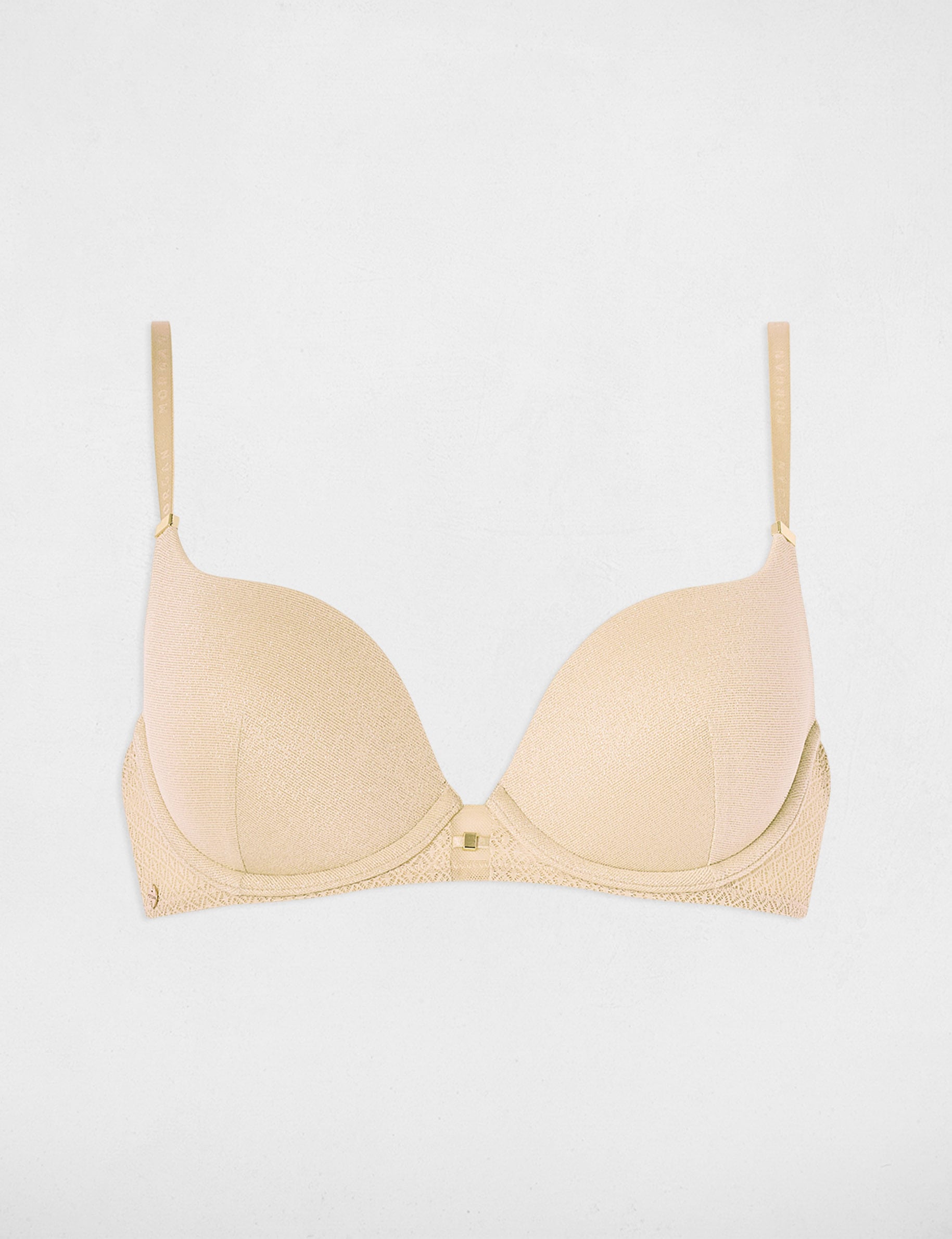 Soutien-gorge avec coques beige femme