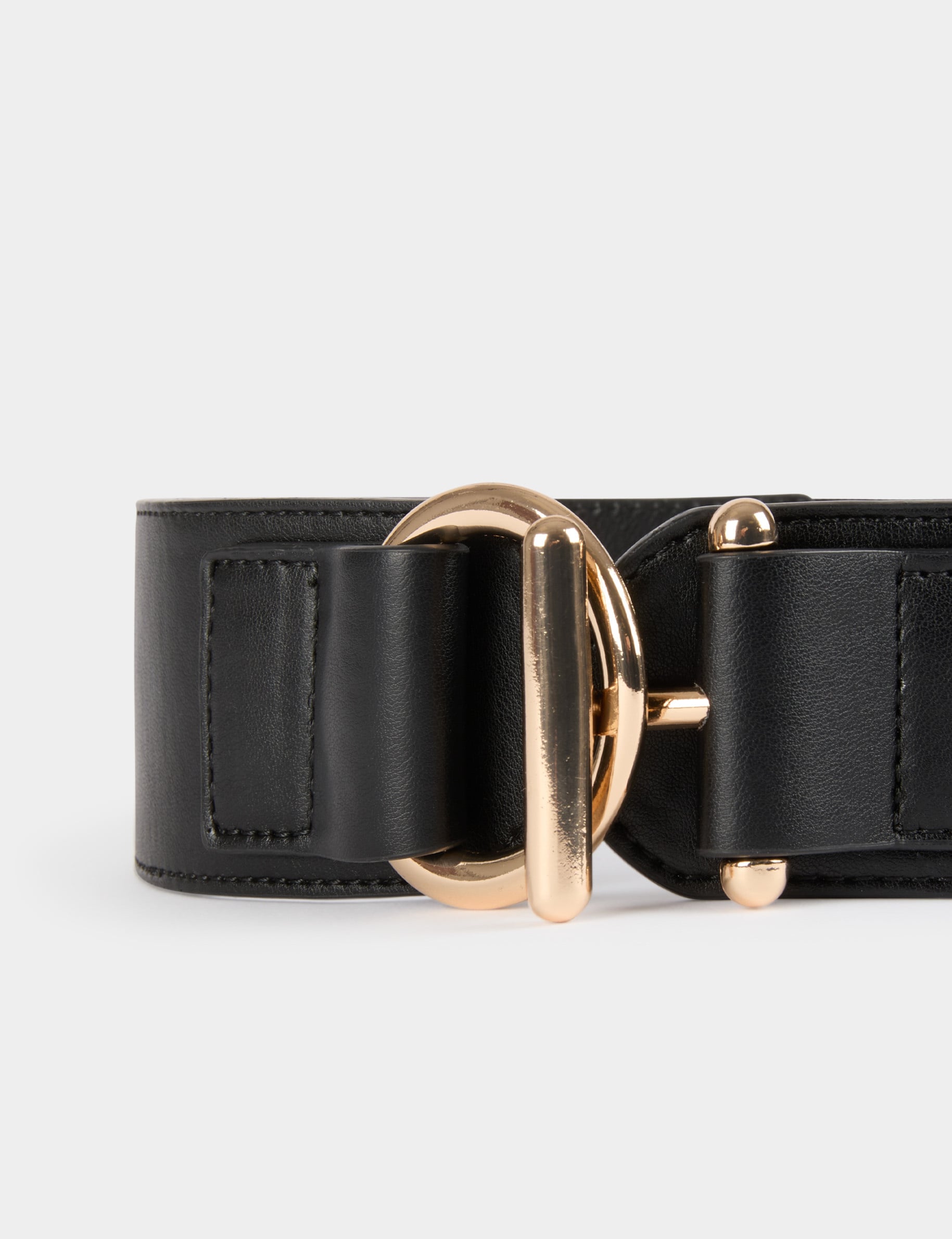 Ceinture &eacute;lastiqu&eacute;e noir femme