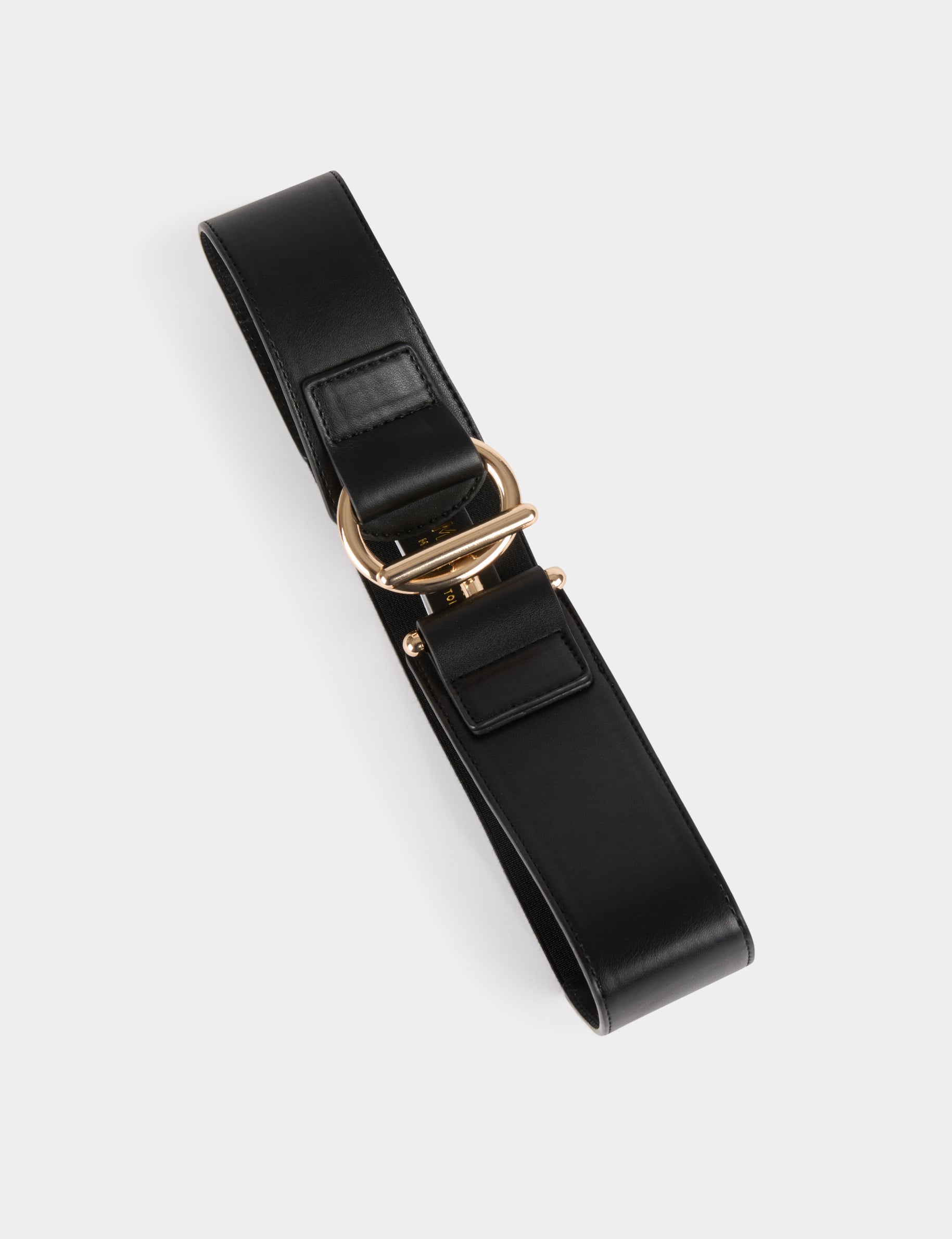 Ceinture &eacute;lastiqu&eacute;e noir femme