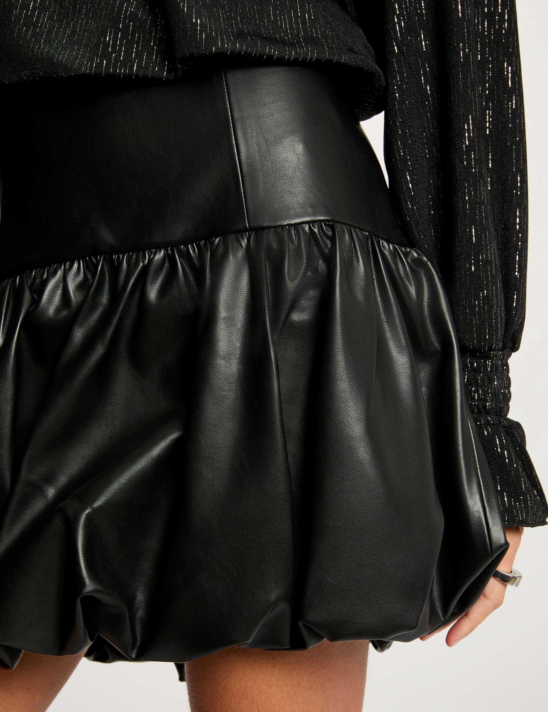 Jupe courte ajust&eacute;e noir femme