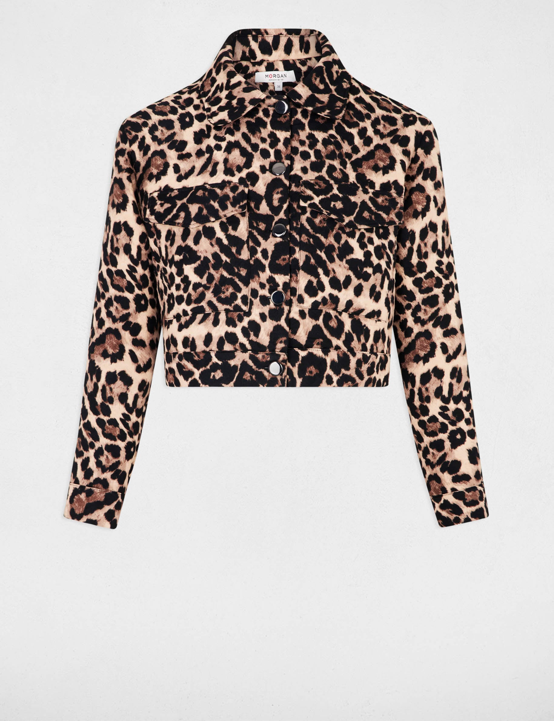 Veste courte imprim&eacute;e multicolore femme