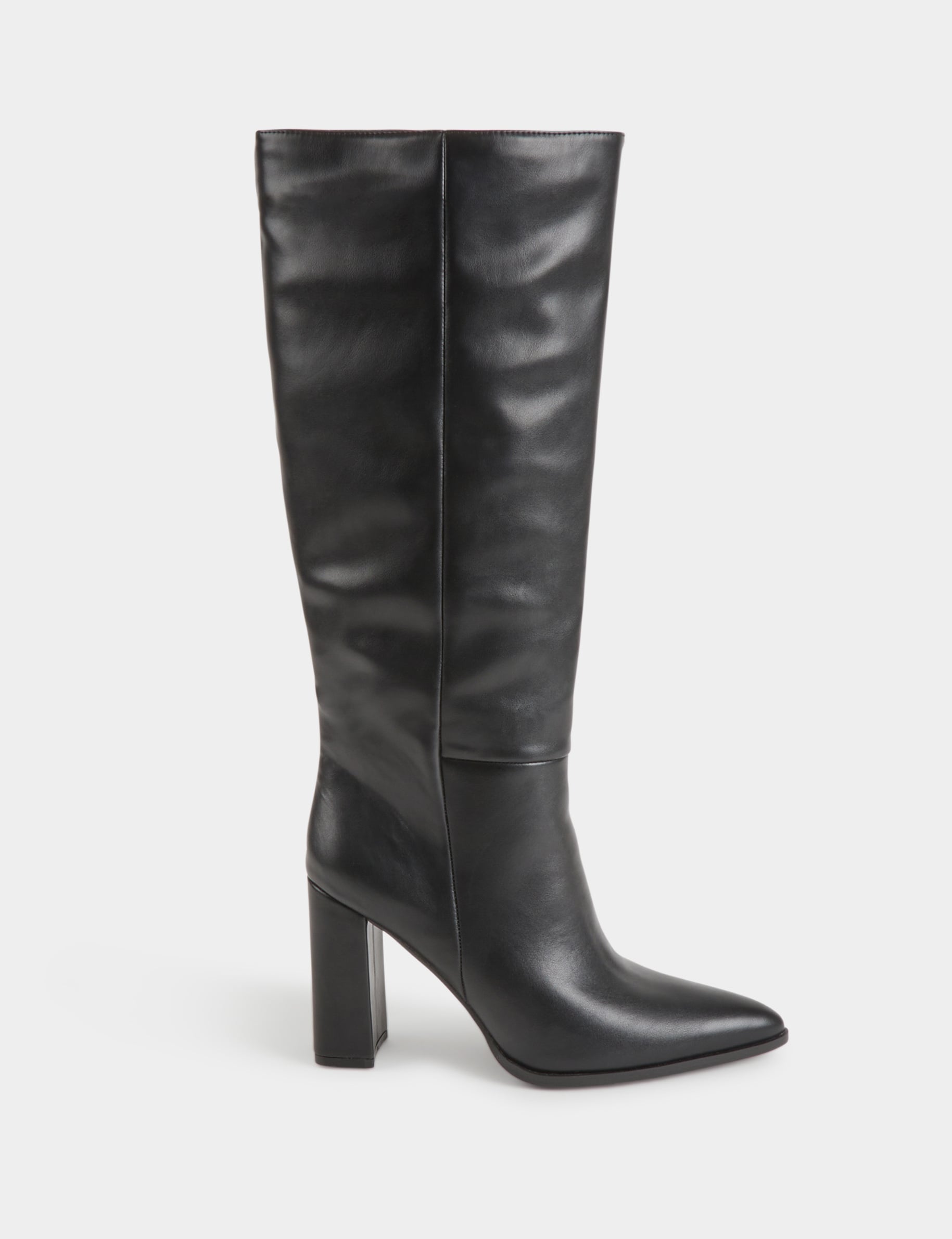Bottes &agrave; talons et bouts pointus noir femme
