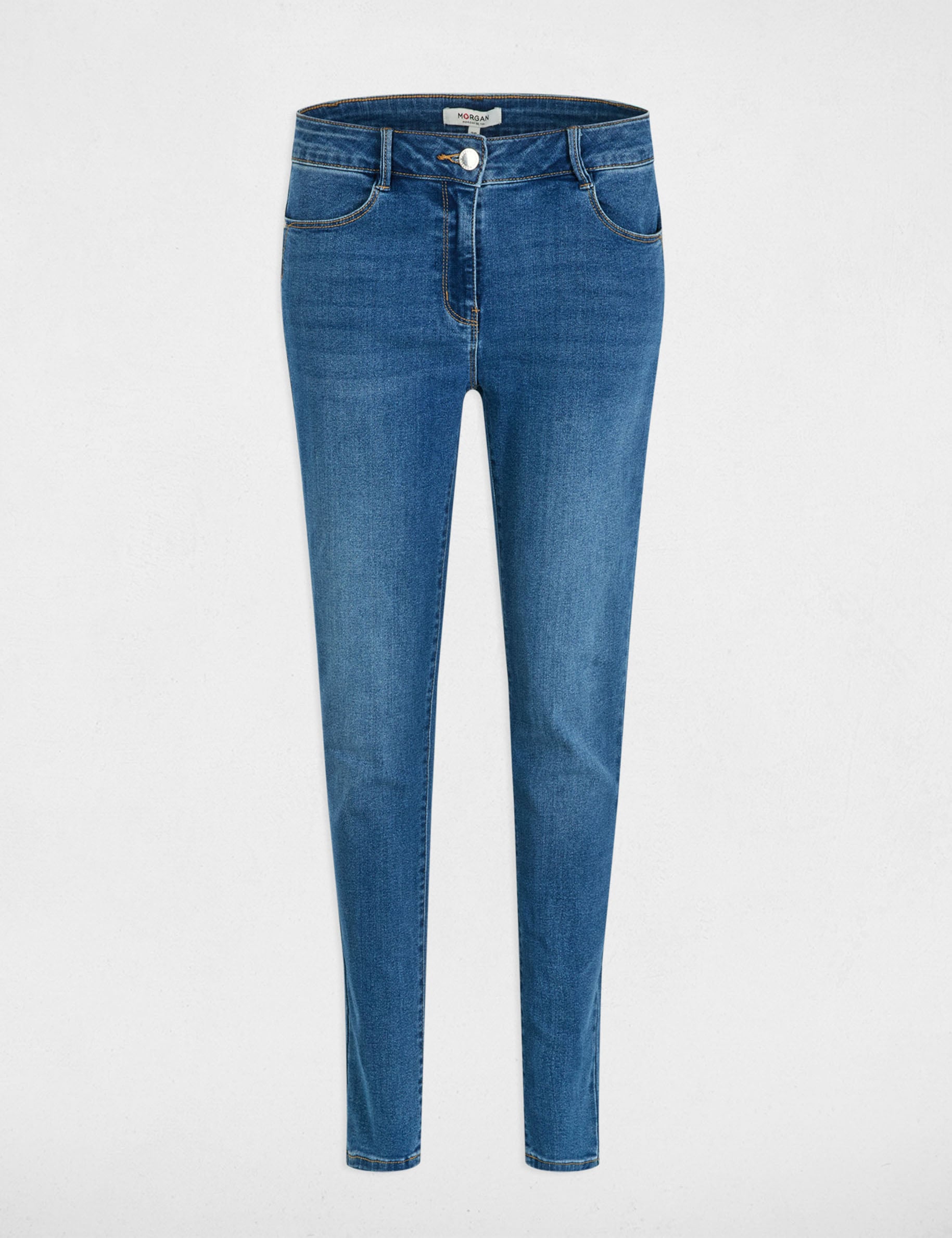 Jeans slim taille standard denim stone femme