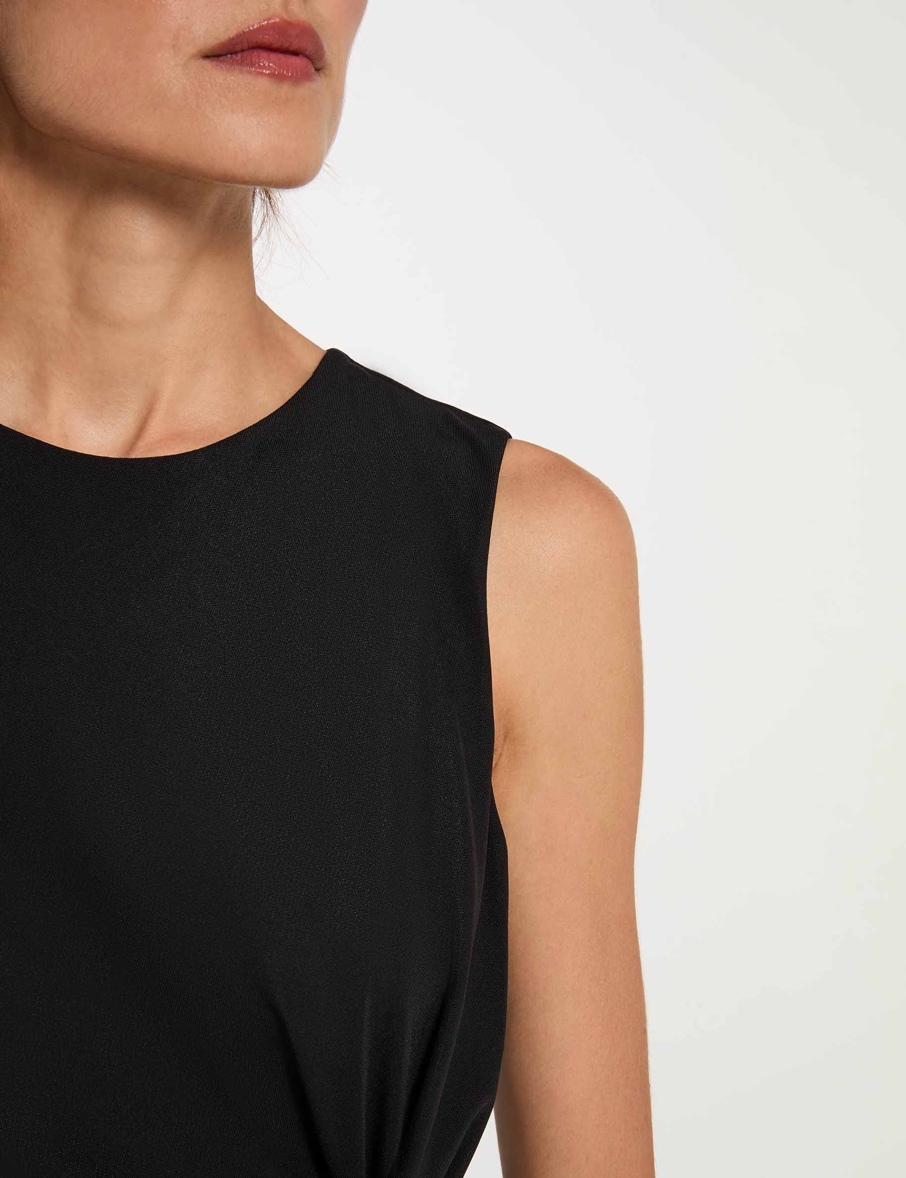 Robe longue sans manches noir femme