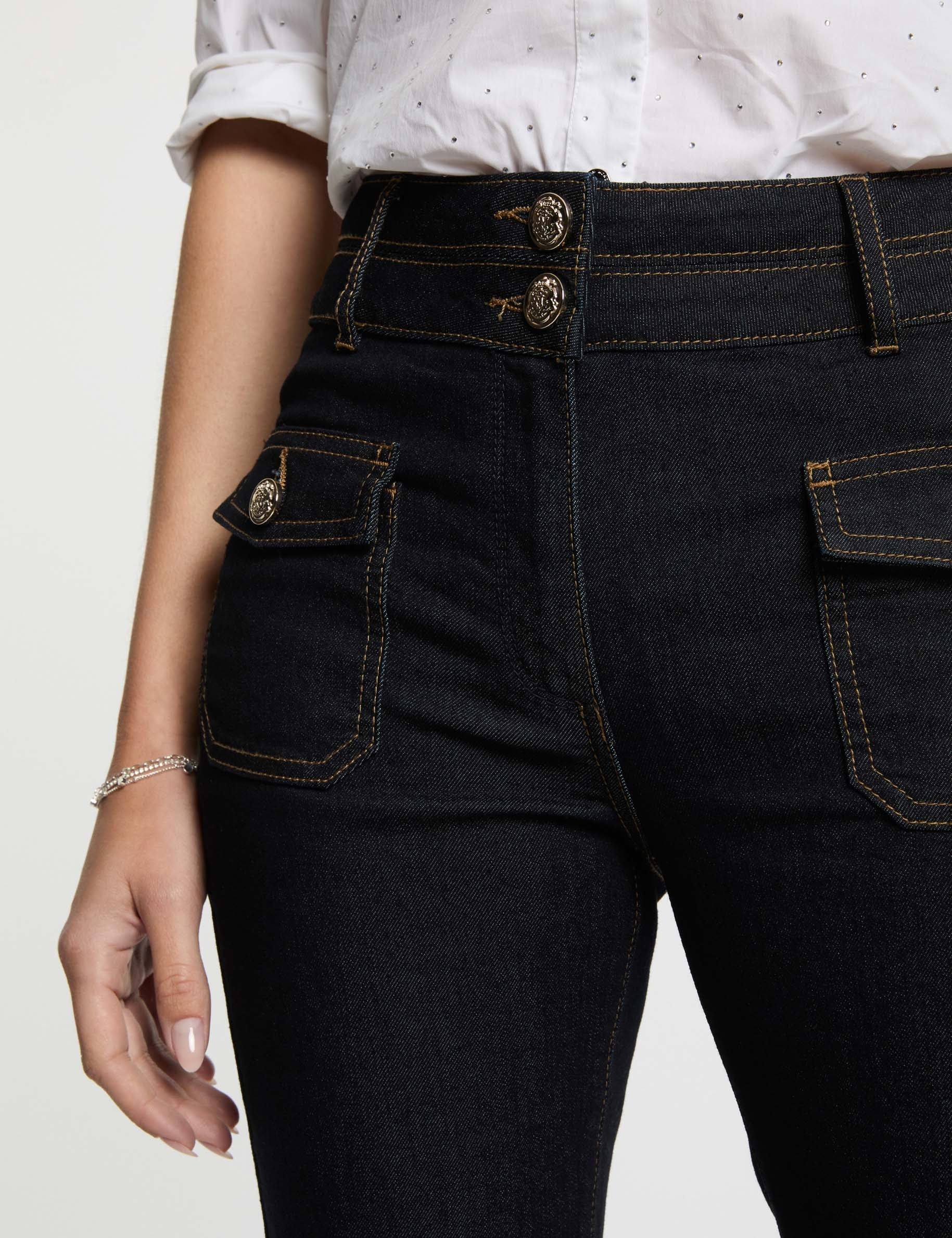Jeans bootcut bleu femme