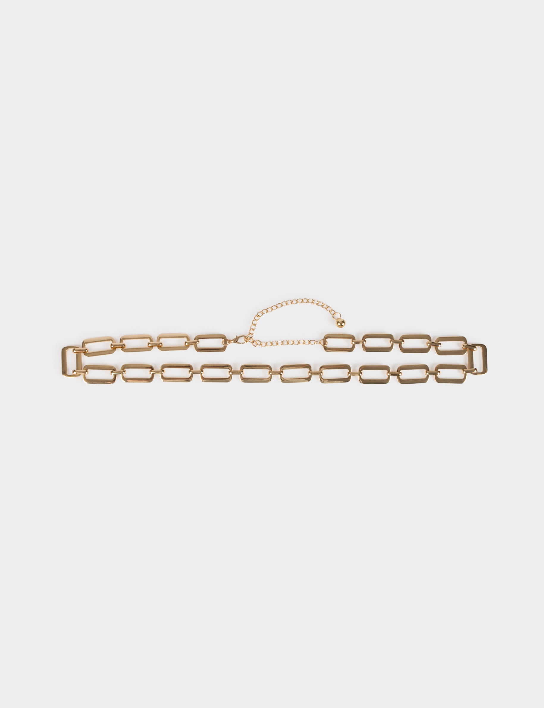 Ceinture cha&icirc;ne jaune or femme