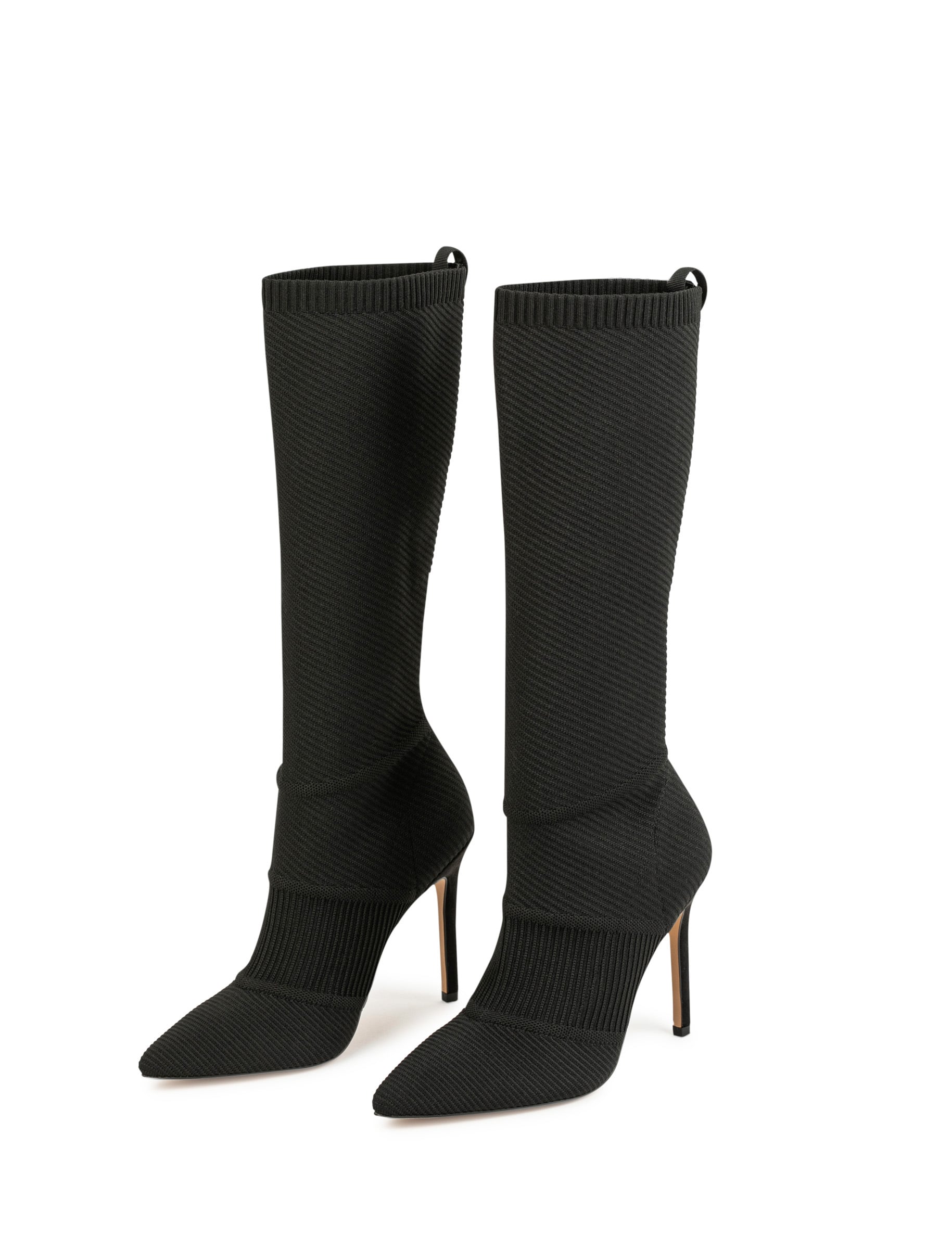 Bottes &agrave; talons aiguilles noir femme